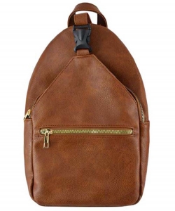 Fashion Sling Backpack AD767 BROWN